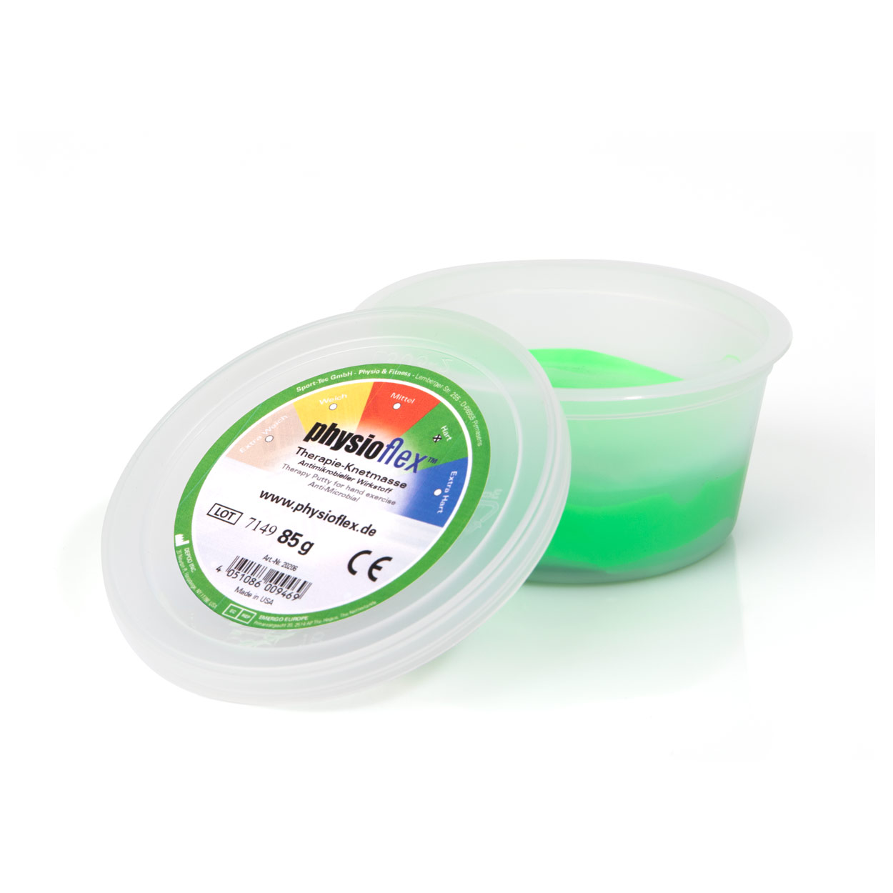 Sport-Tec Physioflex Therapie-Knetmasse strong, 85 g, grün Produktbild